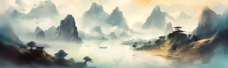 云雾山河山水中国画背景图,插画/手绘图,插画/手绘图库,插画/手绘图下载,插画/手绘